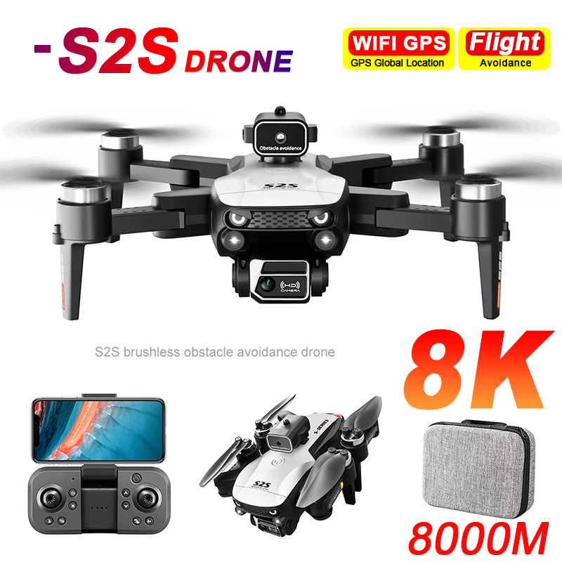 Interior Design Game - ใหม่S2S Drone 8K Professional HD Dualกล้องBrushlessหลีกเลี่ยงอุปสรรคถ่ายภาพทางอากาศQuadcopterแบบพับได้ของเล่นของขวัญ