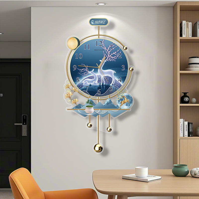 Interior Design Zen - นาฬิกาแขวนผนังแบบเงียบสงบ สไตล์โมเดิร์น สำหรับตกแต่งห้องนั่งเล่น ดีไซน์หรูหรา ทันสมัย เหมาะสำหรับตกแต่งบ้าน