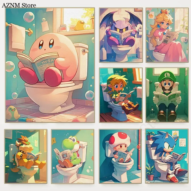 โปสเตอร์วิดีโอเกมการ์ตูนห้องน้ - Interior Design Game บทวิจารณ์และราคา