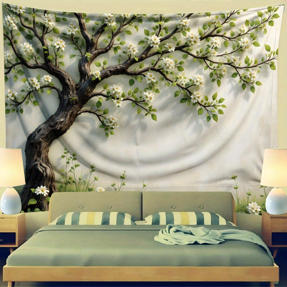 ภาพจิตรกรรมฝาผนังต้นไม้ 3 มิติ - Interior Design Zen บทวิจารณ์และราคา